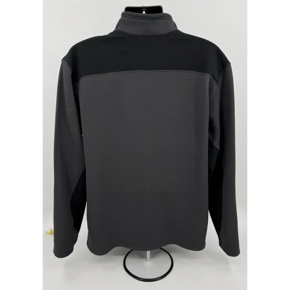 The North Face‎ TKA Stealth Full Zip Fleece Jacket Black & Grey Men's Size XL